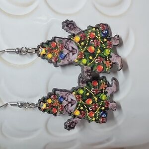 CRAZY CHRISTMAS CAT EARRINGS